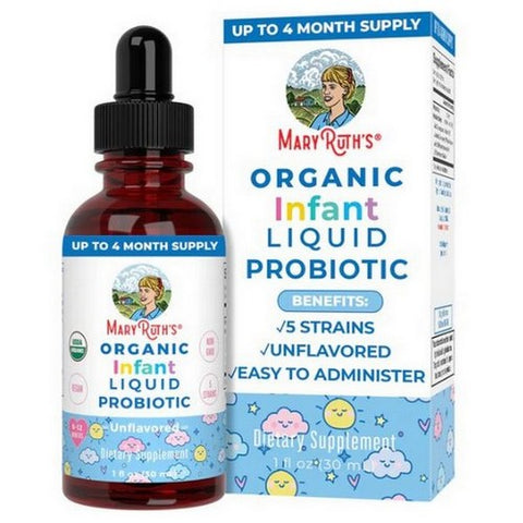Organic Infants Probiotic Liquid Drops 1 Oz by MaryRuth's