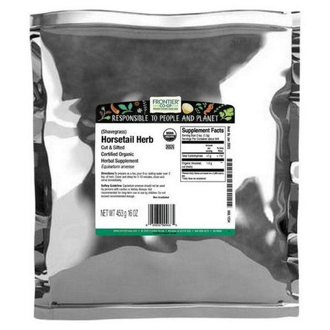 Frontier Coop, Organic Horsetail Herb Cut & Sifted, 1 Lb Frontier Coop