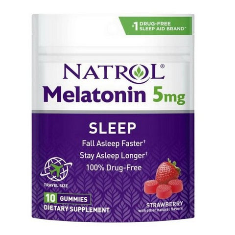 Melatonin Gummies Strawberry Flavor 10 Count by Natrol