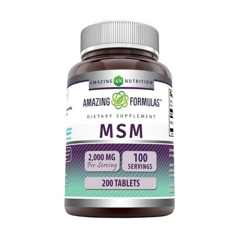 Amazing Nutrition, Amazing Formulas MSM, 1000 mg, 200 Tabs Amazing Nutrition