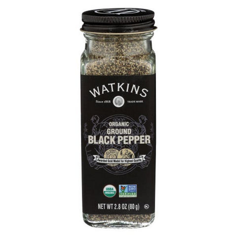 Organic Ground Black Pepper 2.8 Oz (Case Of 3) by Watkins