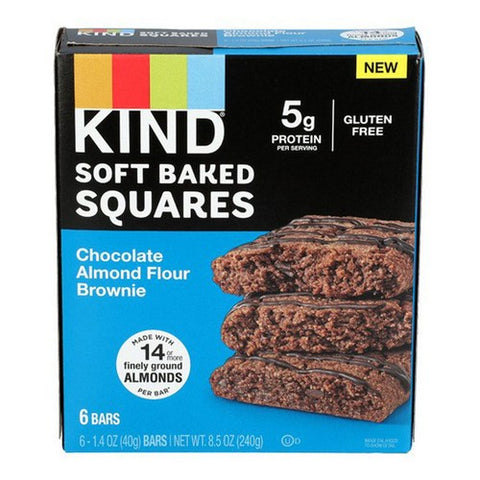 Soft Baked Squares Chocolate Almond Flour Brownie 8.5 Oz (Case Of 8) by Kind