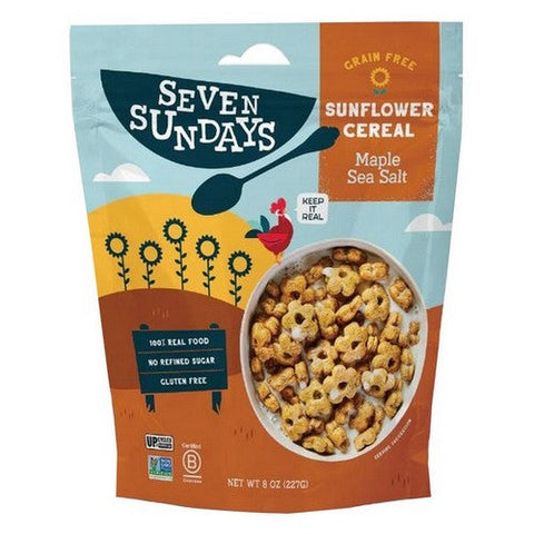 Seven Sundays, Sunflower Cereal Maple Sea Salt, 8 Oz(Case Of 6) Seven Sundays