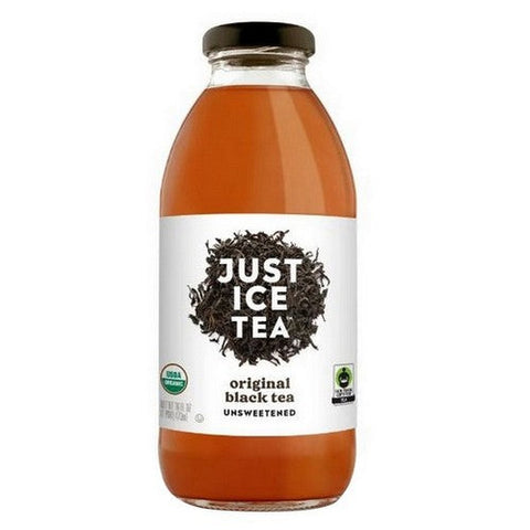 Just Ice Tea, Original Black Tea Unsweetened, 16 Oz(Case Of 12) Just Ice Tea