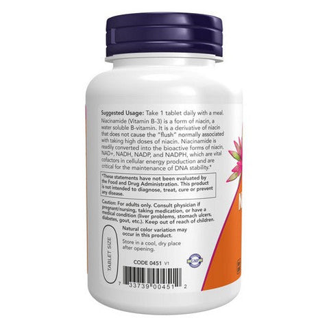 Now Foods, Niacinamide, 1000 Mg, 90 Tabs Now Foods