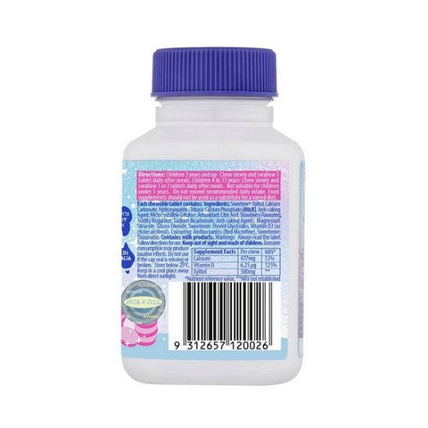 Jack N' Jill, Tooth Sparkles Cleaning Cheawable Calcium Supplement, 60 tablets