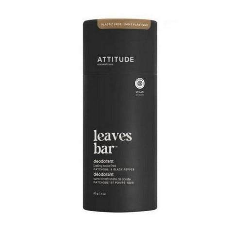 Leaves Bar Men Deodorant Patchouli And Black Pepper 3 Oz by Attitude