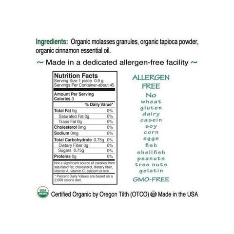 St. Claire's, Organics Cinnamon Pastilles, 1.5 Oz