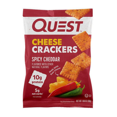 Alpha Prime, Cheese Crackers Spicy Cheddar, 4 Count Alpha Prime
