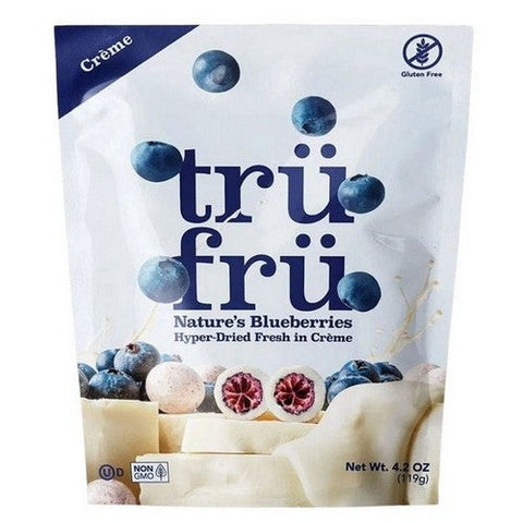 Tru Fru, Hyper Dried Blueberries In Creme, 4.2 Oz Tru Fru
