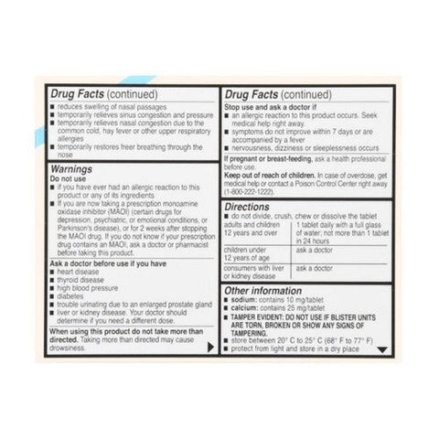 Foster And Thrive, Allergy Relief-D, 10 Mg, 10 Tabs Foster And Thrive