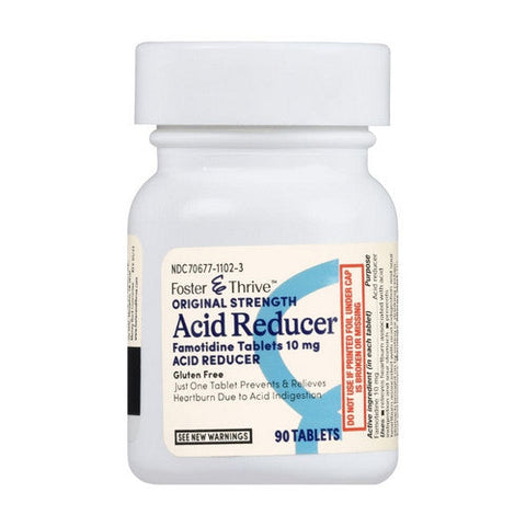 Foster And Thrive, Original Strength Acid Reducer, 10 Mg, 90 Tabs Foster And Thrive