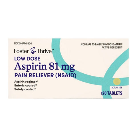 Low Dose Aspirin 120 Tabs by Foster And Thrive