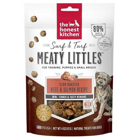 The Honest Kitchen, Meaty Littles Dog Treats Beef And Salmon Bag, 4 Oz (Case Of 6) The Honest Kitchen