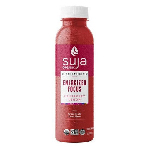 Suja, Elevated Nutrients Energized Focus Enhanced Raspberry Lemon Fruit Juice Drink, 12 Oz (Case Of 6) Suja