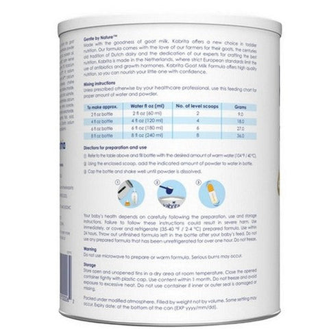 Kabrita, Goat Milk Toddler Formula 12 24 Months, 28 Oz (Case Of 6) Kabrita