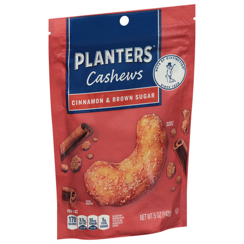 Cinnamon And Brown Sugar Cashews 5 Oz (Case Of 12) by Planters