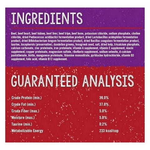 Stella & Chewy's, Freeze-Dried Raw Cat Dinner Morsels Protein Rich Cat & Kitten Food Bountiful Beef, 18 Oz
