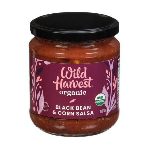 Organic Black Bean And Corn Salsa 16 Oz (Case Of 8) by Wild Harvest