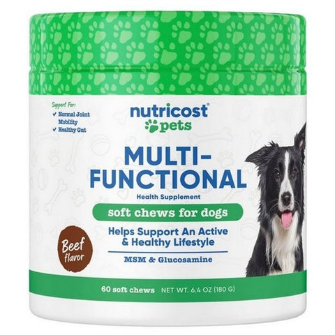 Nutricost Pet Multi-Functional Chews Beef 60 Chewables by Nutricost