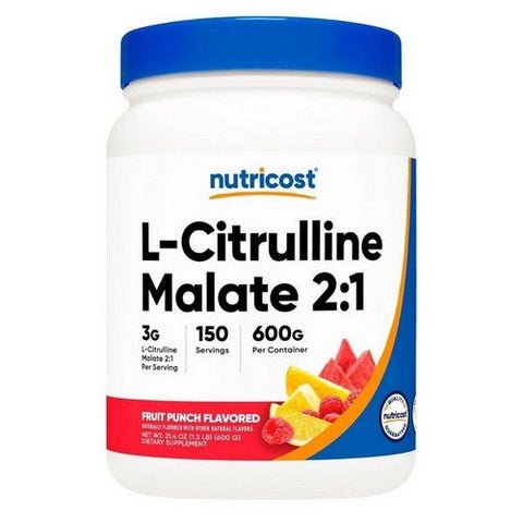 Nutricost, L-Citrulline Malate 2:1 Powder Fruit Punch, 600 Grams Nutricost