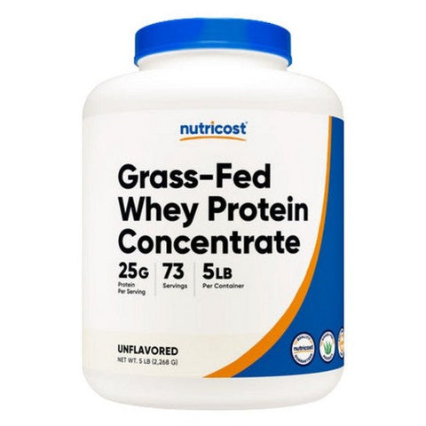 Nutricost, Grass-Fed Whey Protein Concentrate Powder, 5 Lbs Nutricost