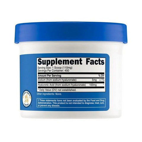 Nutricost, Hyaluronic Acid Unflavoured, 100 Mg, 50 Grams Nutricost