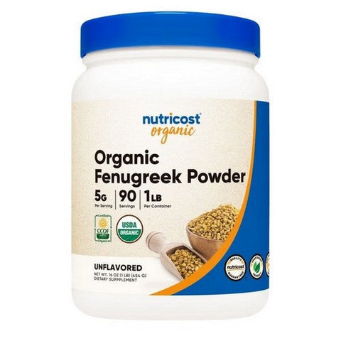 Nutricost, Organic Pantry Fenugreek Powder, 1 Lb Nutricost