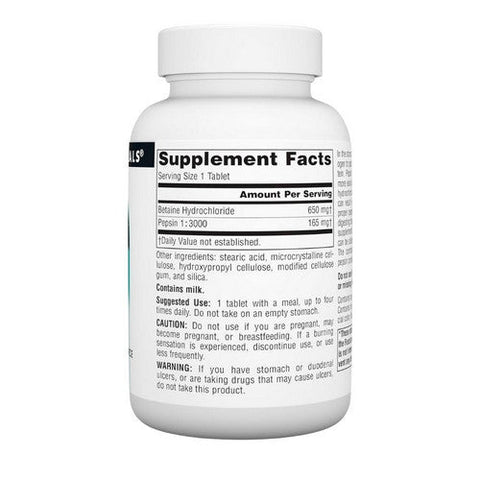 Source Naturals, Betaine Hcl, 90 Tabs Source Naturals