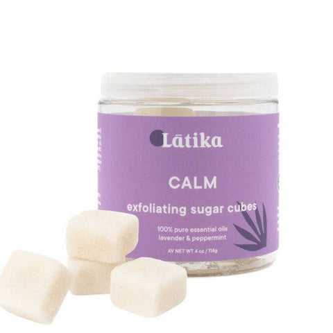 Latika Soap, Sugar Scrub Cubes Calm, 10 Count Latika Soap