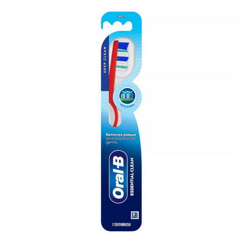 Healthy Clean Soft Bristle Manual Toothbrush 1 Count (Case Of 6) by Oral-B