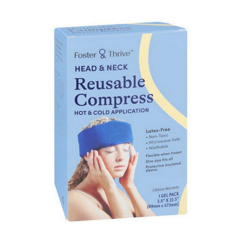 Foster And Thrive, Head & Neck Reusable Compress, 1 Count