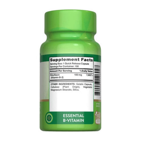 Nature's Truth, Vitamin B- 2, 100 Mg, 100 Tabs Nature's Truth