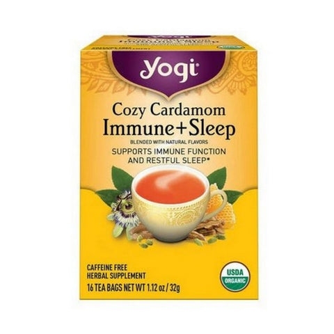 Yogi, Organic Cozy Cardamon Immune Plus Sleep Tea, 16 Bags