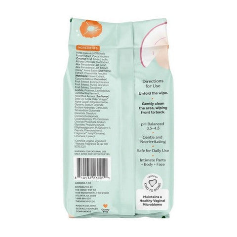 The Honey Pot, Feminine Wipes Prebiotic, 30 Count The Honey Pot