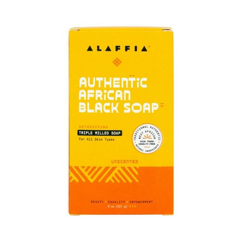 Authentic African Black Bar Soap 8 Oz by Alaffia