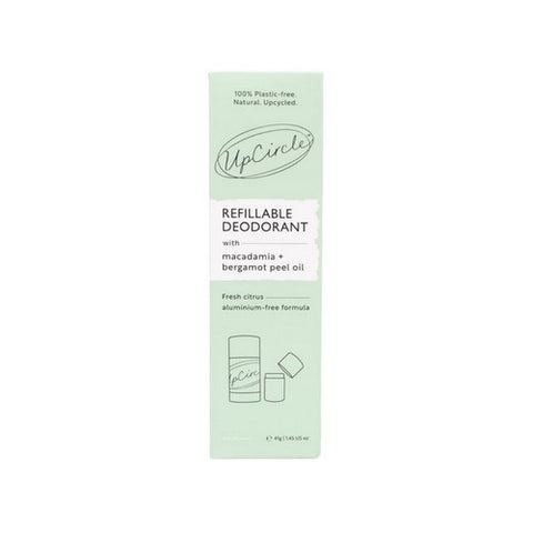 Refillable Deodorant With Macadamia Plus Bergamot 1 Pack/ 1 Refill by UpCircle