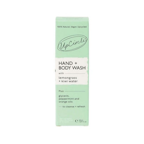 Hand Plus Body Wash With Lemongrass + Kiwi Water Travel Size 1.69 Oz by UpCircle