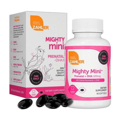 Mighty Mini Prenatal 90 Softgels by Zahler
