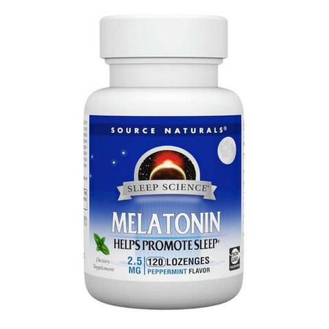 Melatonin Peppermint Sublingual Peppermint 120 Tabs by Source Naturals