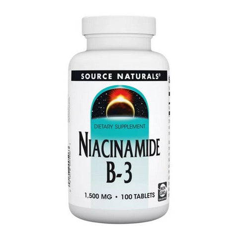 Source Naturals, Niacinamide B-3, 1500 mg, 100 Tabs Source Naturals