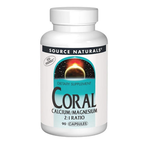 Coral Calcium W/magnesium Capsules 90 Caps by Source Naturals