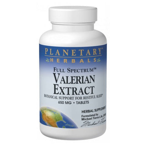 Planetary Herbals, Full Spectrum Valerian Extract, 60 Tabs Planetary Herbals