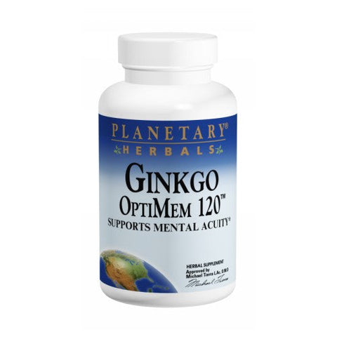 Planetary Herbals, Ginkgo Optimem, 60 Mg, 60 Tabs Planetary Herbals
