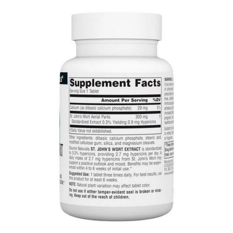 Source Naturals, St. John's Wort, 300 MG, 120 Tabs Source Naturals