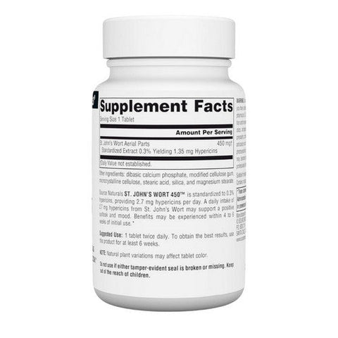 Source Naturals, St. John's Wort, 300 mg, 45 Tabs Source Naturals