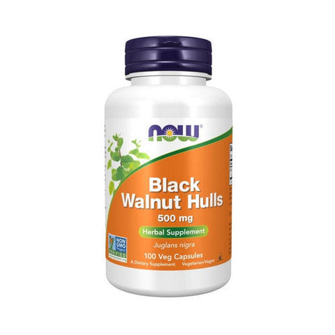 Now Foods, Black Walnut Hulls, 500 Mg, 100 Veg Caps Now Foods
