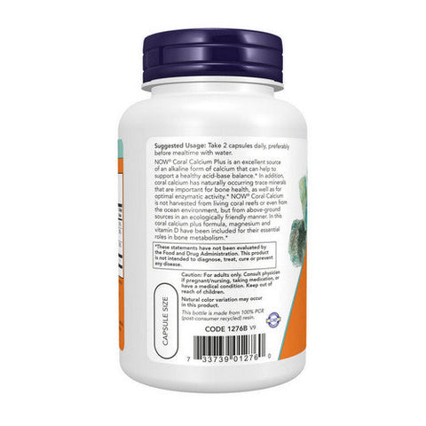 Now Foods, Coral Calcium Plus, 100 Vcaps Now Foods