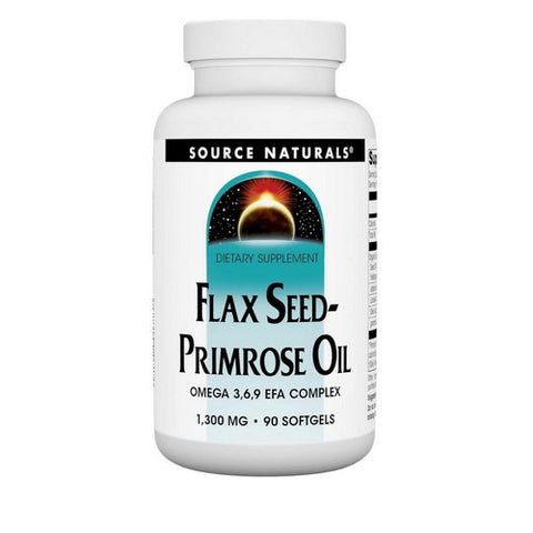 Flaxseed-Primrose Oil 90 Softgels by Source Naturals