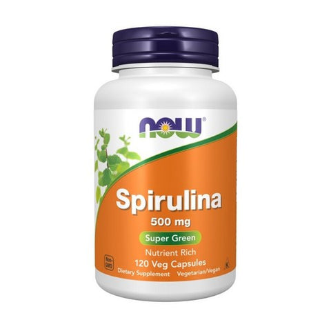 Now Foods, Natural Spirulina, 500 mg, 120 Vcaps Now Foods